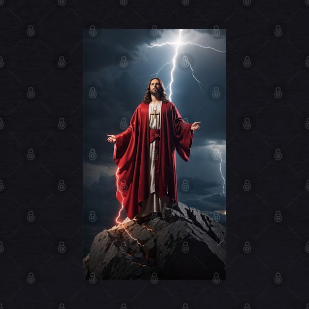 Jesus on Hill Top by Ratherkool